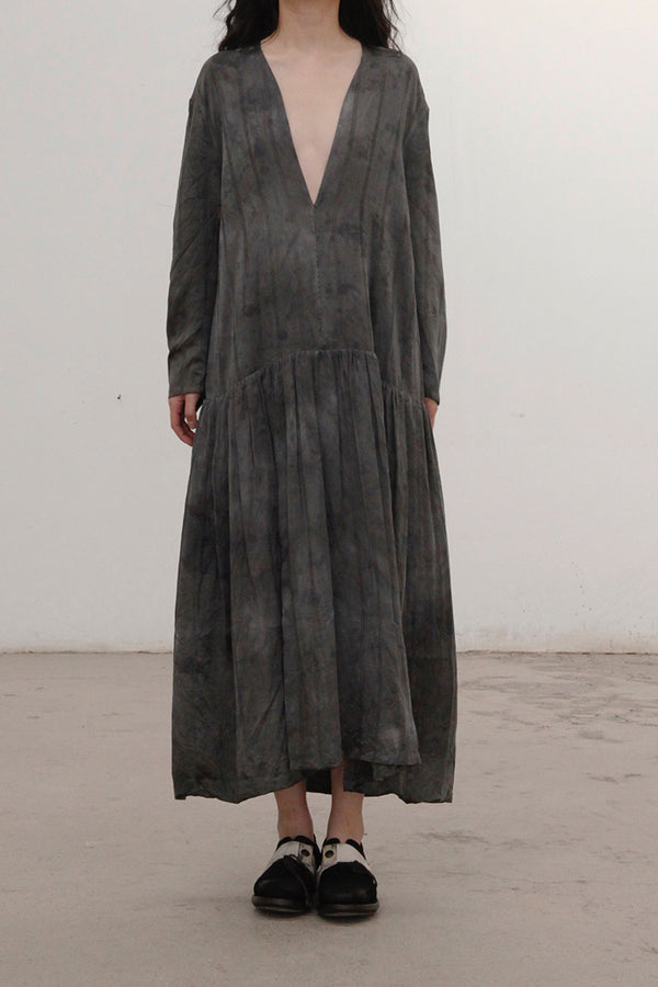 MUTEDANCE silk print dress MD21FW49